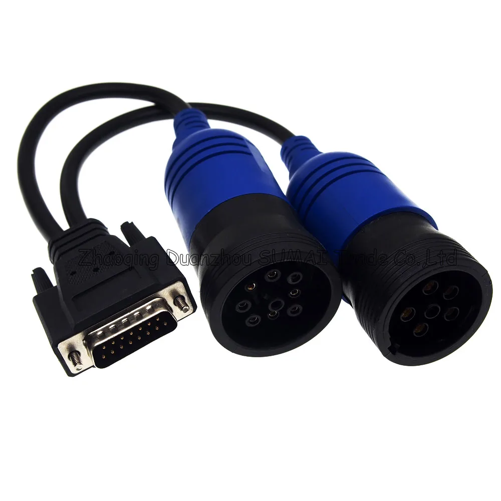 PN 405048 6Pin and 9Pin Y Deutsch adapter,DB15-J1939 adapter for Cummins NEXIQ 125032 USB Link Diesel Truck Diagnose Interface