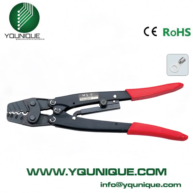 7 Sizes Of HS-16/6M/6L/8/14/HX-10/HX-16 Ratchet Bare Terminal Crimping Crimper Tools