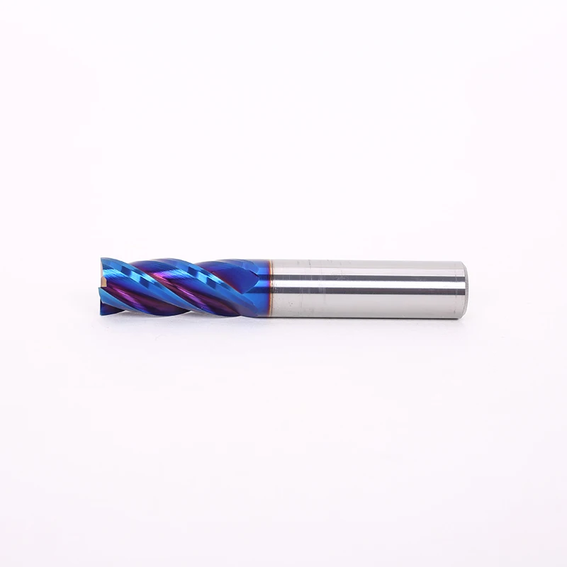 ZGT Mill Cutting HRC65 4 Flute Alloy Carbide Milling Tungsten Steel Milling Cutter End Mill Metal Cutter 4mm 6mm 8mm 10mm 12mm