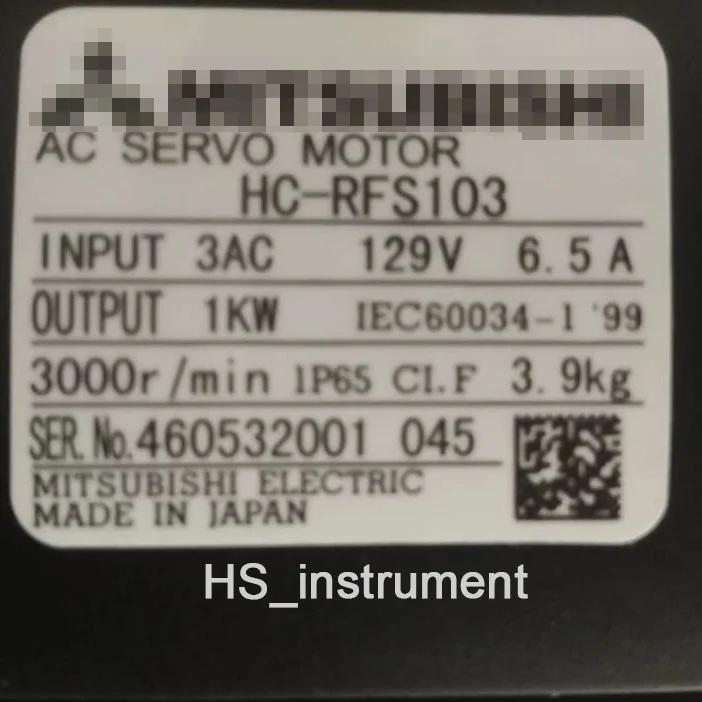 Новый и оригинальный Серводвигатель Mitsub Hc-rfs103, 1 шт., Hcrfs103