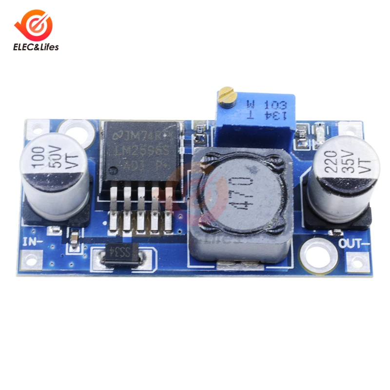 5Pcs LM2596 DC-DC Buck Converter Step Down Module Non-isolated board Power Supply Output 1.25V-30V