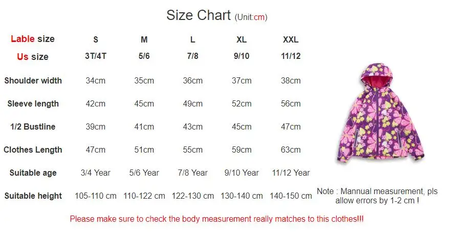 Brand Flower Polar Fleece Girls Jacket For Child Clothing 3-12T Girls Outerwear Coat Spring Autumn Kids Windbreaker Jackets image 6