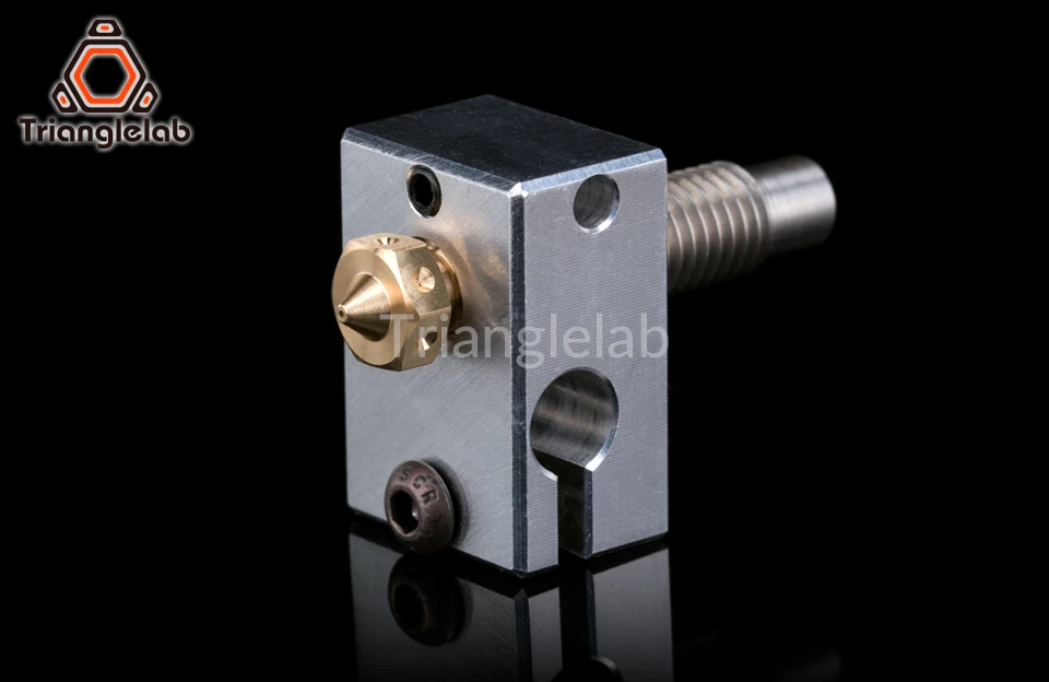Trianglelab ® V6 Gold HeatSink V6 Hotend 12V/24V Remote Bowen J-Kopf und Lüfterhalterung für HOTEND für PT100 Extruder – Detail 13