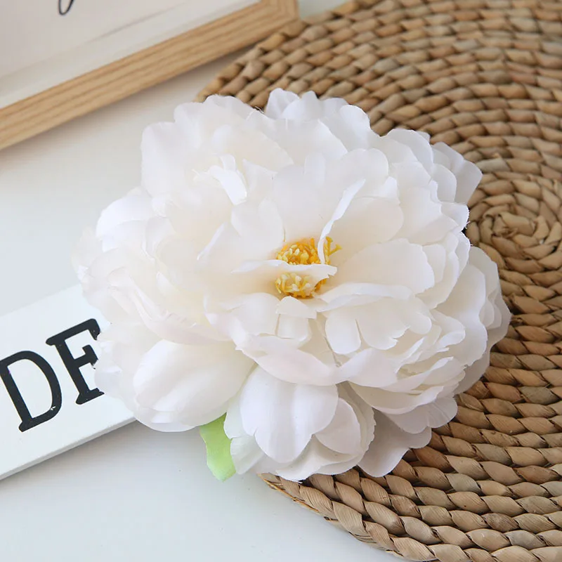 

Artificial Silk Peony Flower Head, Wedding Decoration, Road leading Wreath, DIY Background, Large Simulation, 15cm