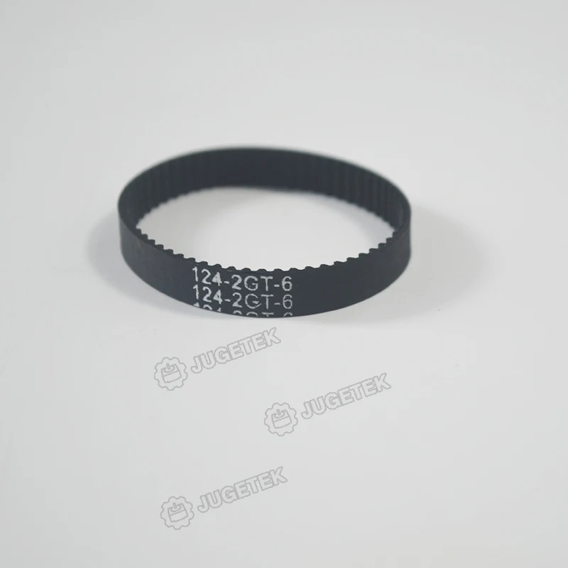 Free shipping  10pcs/lot  124mm length  62 teeth  6mm width  Closed-loop GT2 Timing Belt  124-2GT-6