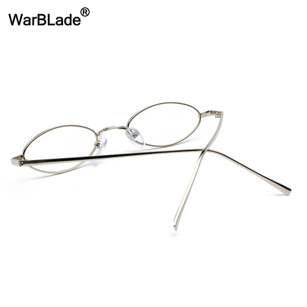 Small Oval Glasses Frame For Men Retro 2022 Gold Metal Frame Clear Lens Optical Eyeglasses Frame Women Unisex WarBLade