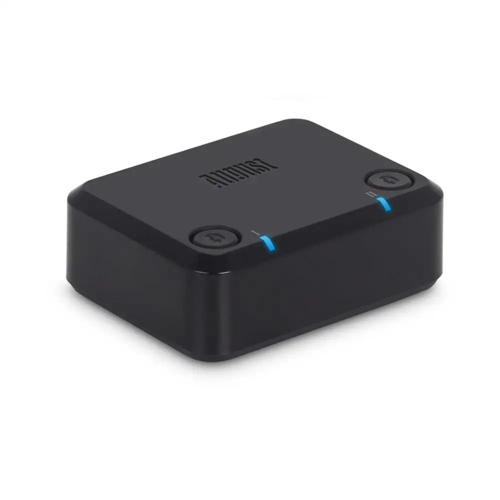 August Optical Bluetooth Transmitter for tv aptX Low Latency Dual Link Wireless Audio Adapter for Headphones / Speakers