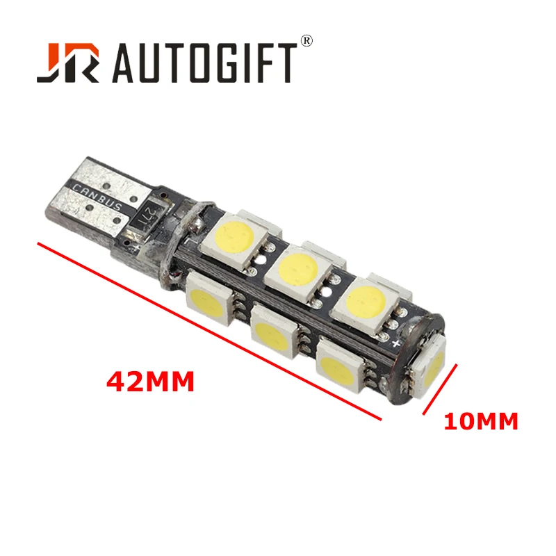 50x W5W T10 13 SMD 5050 Led Light Canbus no error Auto Car License Plate Light LED Reserve Light Dome Lamp Bulbs 12V 24V White