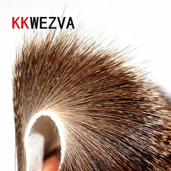 KKWEZVA 8X8cm Body Deer Hair Patch Caddis Stimulater Hopper Floating Dry Fly Tying Material Fishing Fly Tying Wing Natural Color