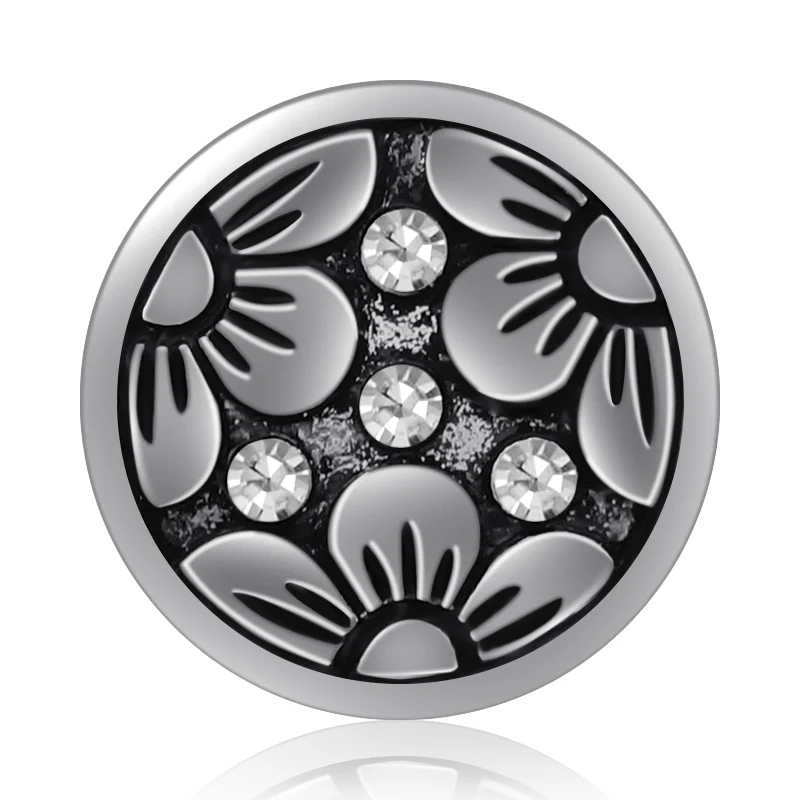 New Beauty Trendy Life Tree Flowers pattern 18mm snap buttons fit 18mm snap necklace jewelry wholesale Gift