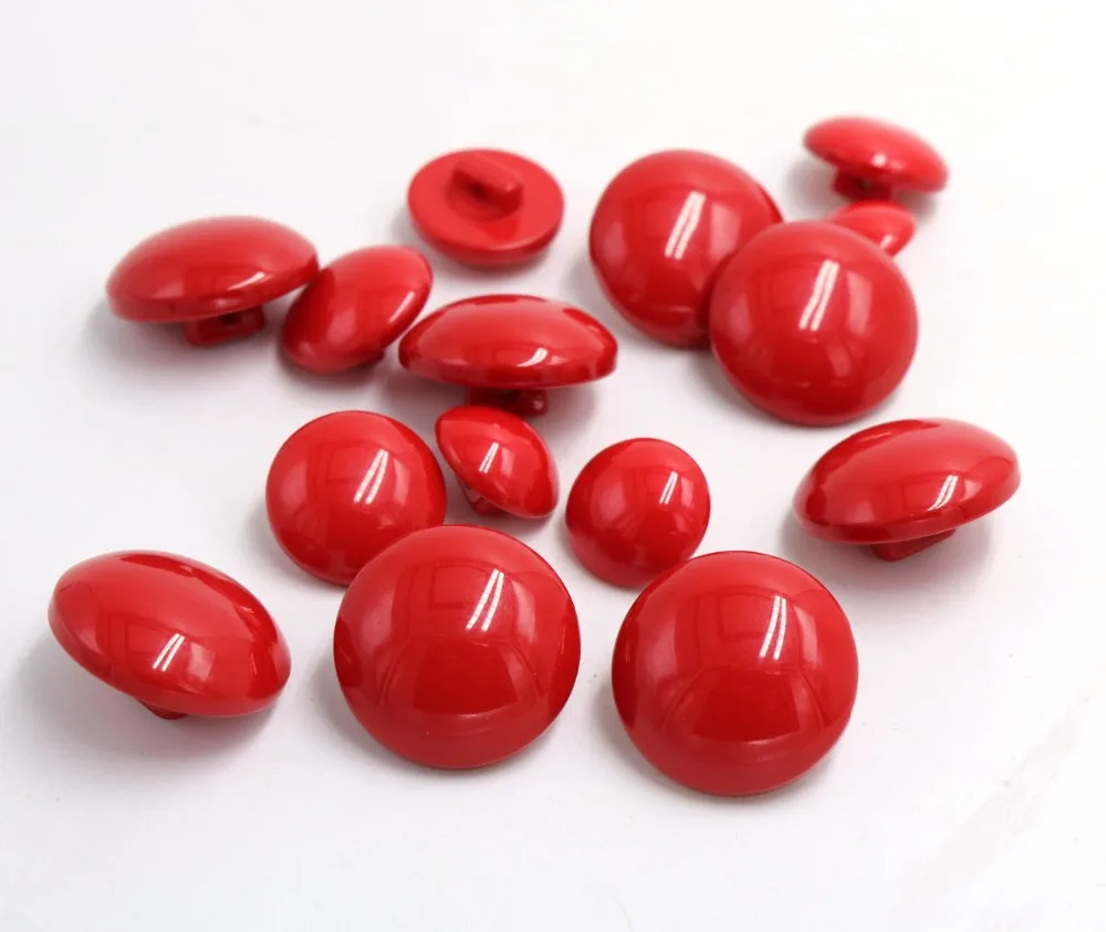 10mm-34mm mushroom head button all-match high-grade resin coat buttons red sweater button 20pcs