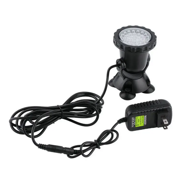 36Leds Remote Control RGB submersible Spotlight Underwater Aquarium Fish Tank Pool Pond Garden Fountain Lighting IP68 Multicolor