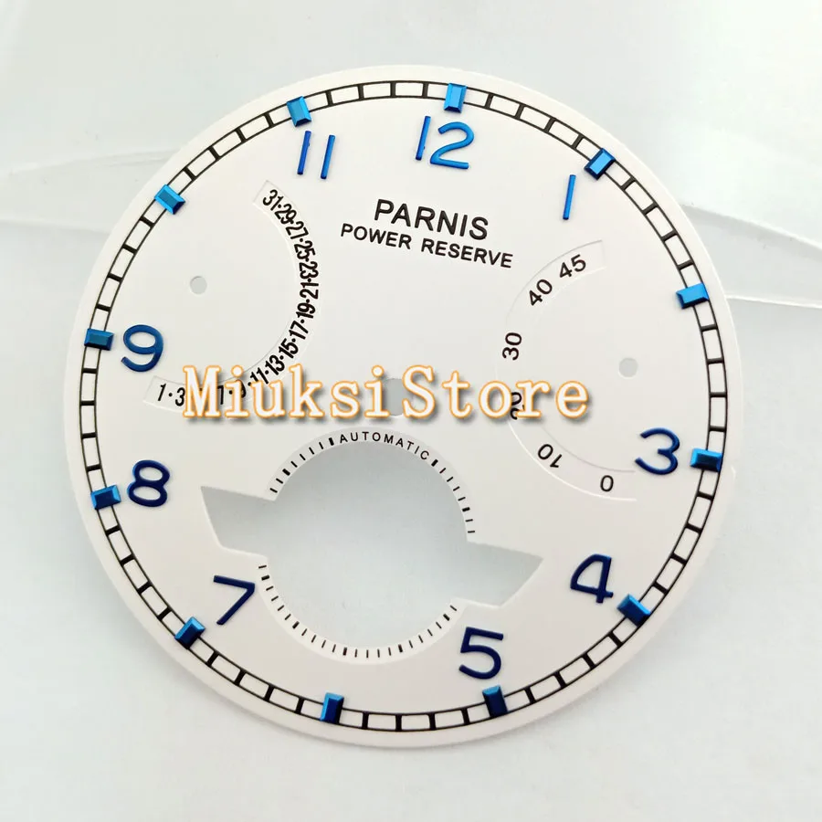 Fashion luxury brands Parnis 37mm White Watch Dial Fit Sea gull ST2505 Automatic Movement Watch P747