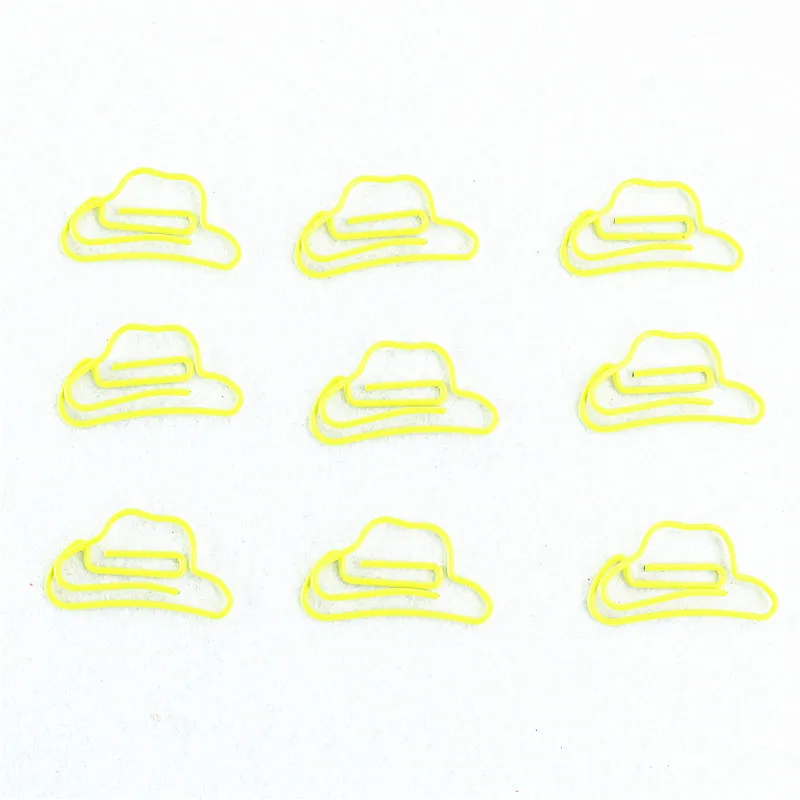 TUTU 9pcs / Lot Modeling hat Paper Clips Metal Material hat emo Clips H0051
