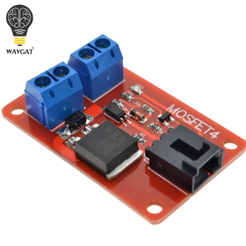 SUQ  1 Channel 1 Route MOSFET Button IRF540 + MOSFET Switch Module for Arduino.