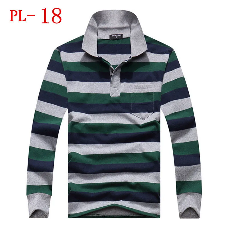 New Fashion Mens 100% Cotton Casual Long Sleeve Stripe T Shirts Stitching Color