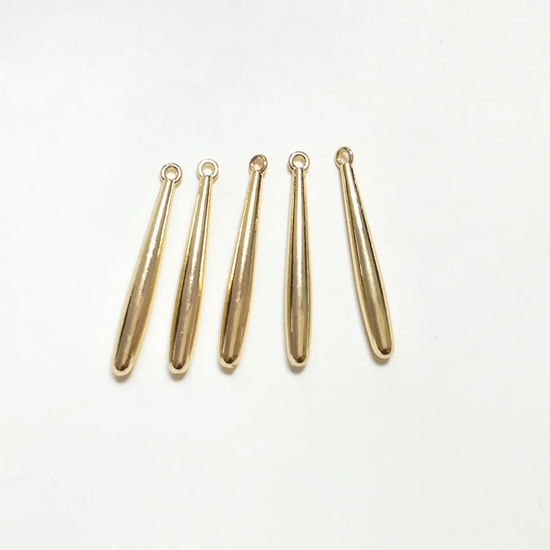 New Fashion 10 Pieces 7 Styles Zinc Alloy Aciculiform Slender Long Charms Pendants for DIY Jewelry Accessories