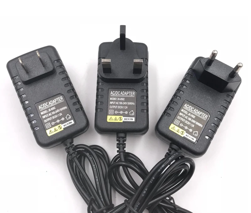 1000個米国eu 5v 2A 2000mA安定化電源マイクロusb壁の充電器アダプタタブレットpc、pda 3.5*1.35 5.5ミリメートル * 2.5卸売