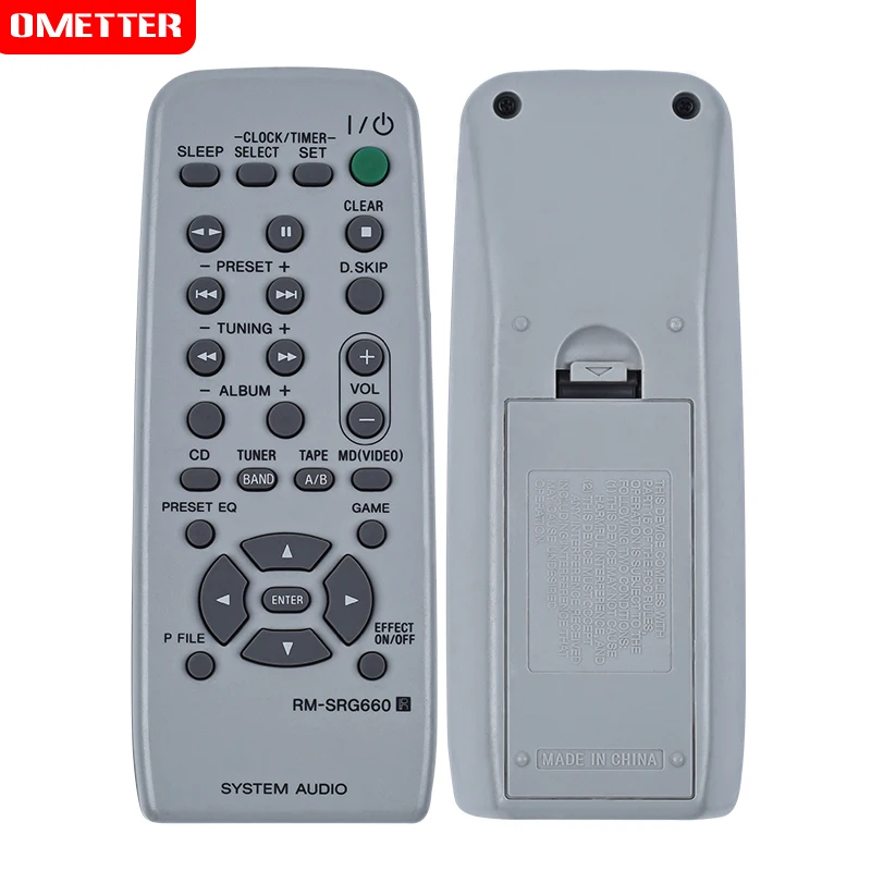 

Suitable for Sony audio remote control RM-SRG660 MHC-RG330 MHC-RG440S