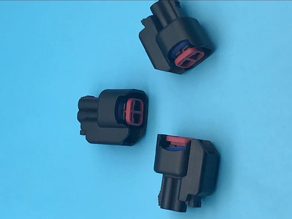 20/50sets  2 pin 1.5mm female waterproof housing plug wire electrical horn nozze connector 7283-5967-30