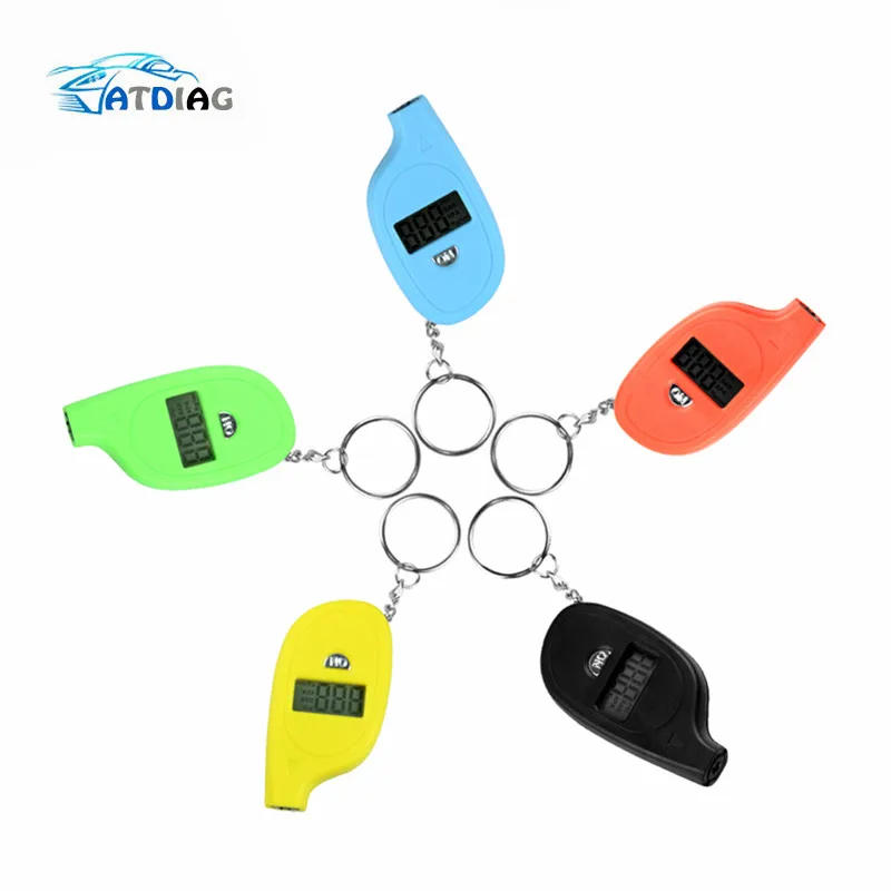 Portable Keychain Mini Digital LCD 2-150 PSI Tire Tyre Wheel Air Pressure Gauge Tester Procession Tool Tire Pressure Monitor