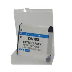 DVISI 3.7V LI-50B LI 50B LI50B Camera Battery +Battery case for Olympus LI-50B LI 50B or Pentax D-LI92 XZ-1 SP-800UZ SZ-30MR