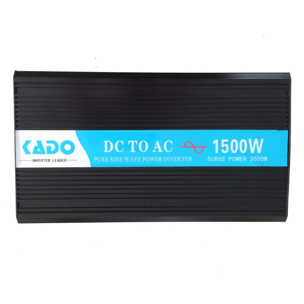 Car Power Inverter 1500W 24V DC to 220V AC Pure Sine Wave Solar Inverter Battery High Voltage Converter 12V/24V to 110/120V/220V