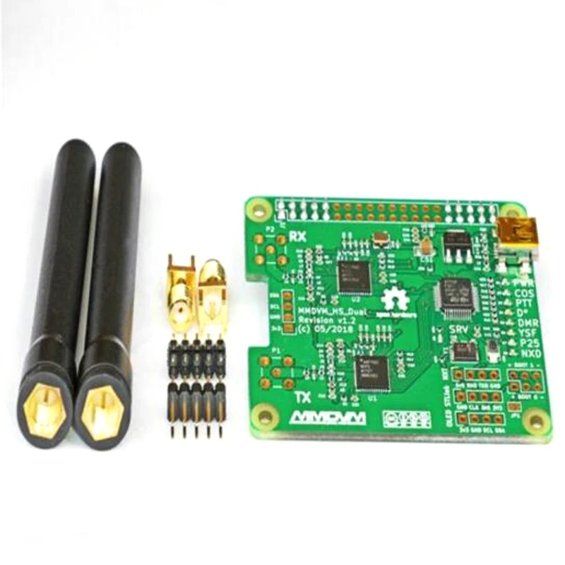 MMDVM DUPLEX hotspot Support P25 DMR YSF NXDN DMR SLOT 1+ SLOT 2 for raspberry pi & full set and tested