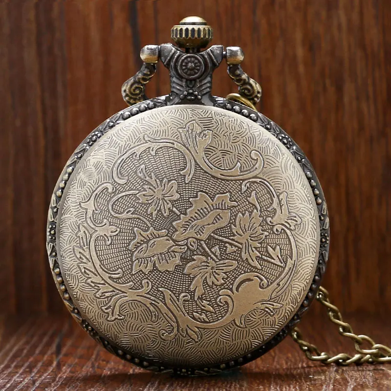 Animal Watches Tiger Pattern Pocket Watch Quarzt Necklace Pendant Boy Men Fob Watches Kids Children Gift Hollow Clock P903