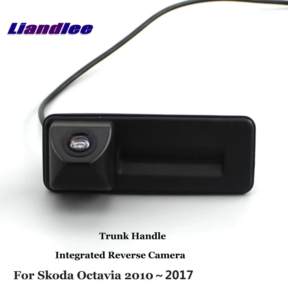 For Skoda Octavia 2010-2017 Car Reverse Rearview Camera Integrated Trunk Handle Replacement Accessories HD CCD CAM