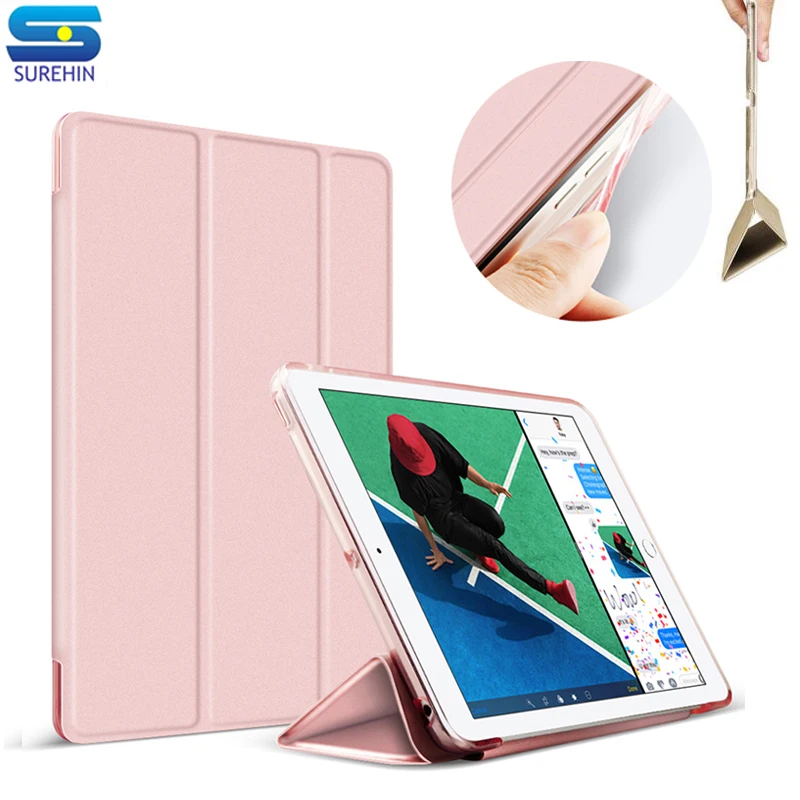 SUREHIN nice hard back+soft edge PU leather case for apple iPad air 1 cover magnetic slim full machine protective smart case