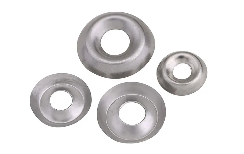 304 Stainless steel fish eye gasket 6#8#10#12# concave and convex gasket decorative hollow gasket bowl shaped gasket