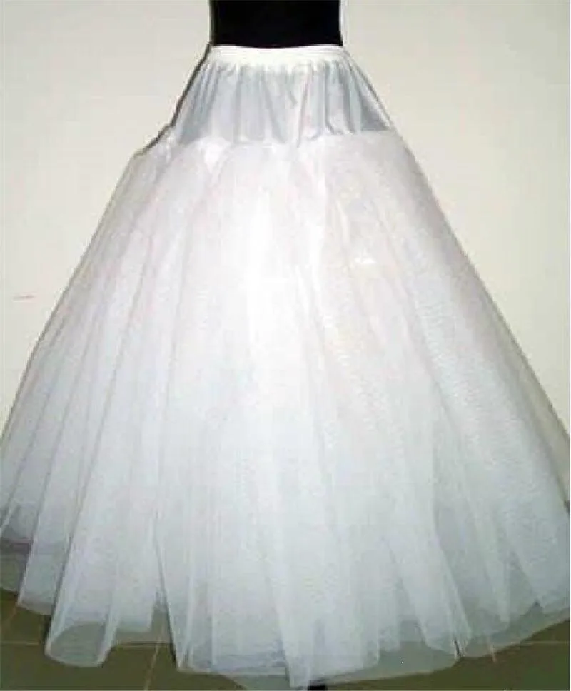 Wholesale A Line Crinoline Petticoats Plus Size Sexy Black Bridal Hoop Skirt High Quality Ruffle Wedding Accessories