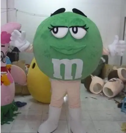 2018  M M Candy Spokescandy Mascot Costume Cartoon Character Costumes mascot costume Fancy Dress Party Suit