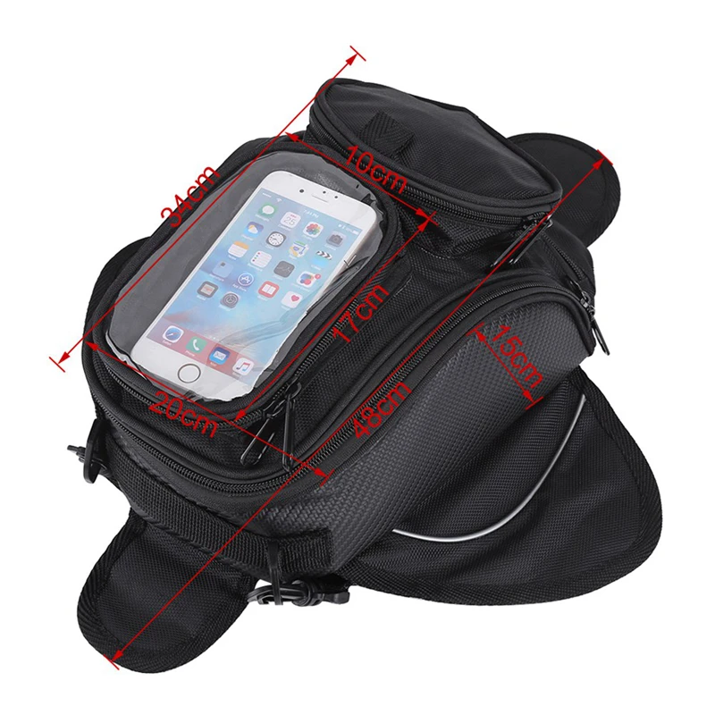 MotoLovee Motorcycle tank bag Oil Fuel Bag Magnetic Moto saddle luggage GPS Phone Bag Bigger Window suitcase For iphone Samsung