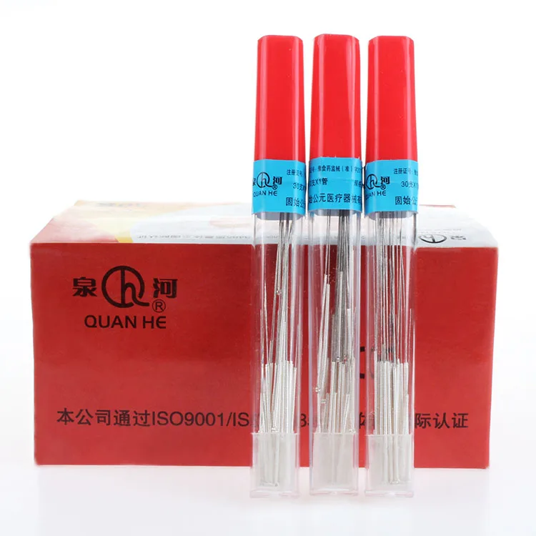 

30 шт. 0,30*13/25/40/50/60/75 мм иглы для акупунктуры с серебряной поверхностью иглы многоразовые 10 коробок