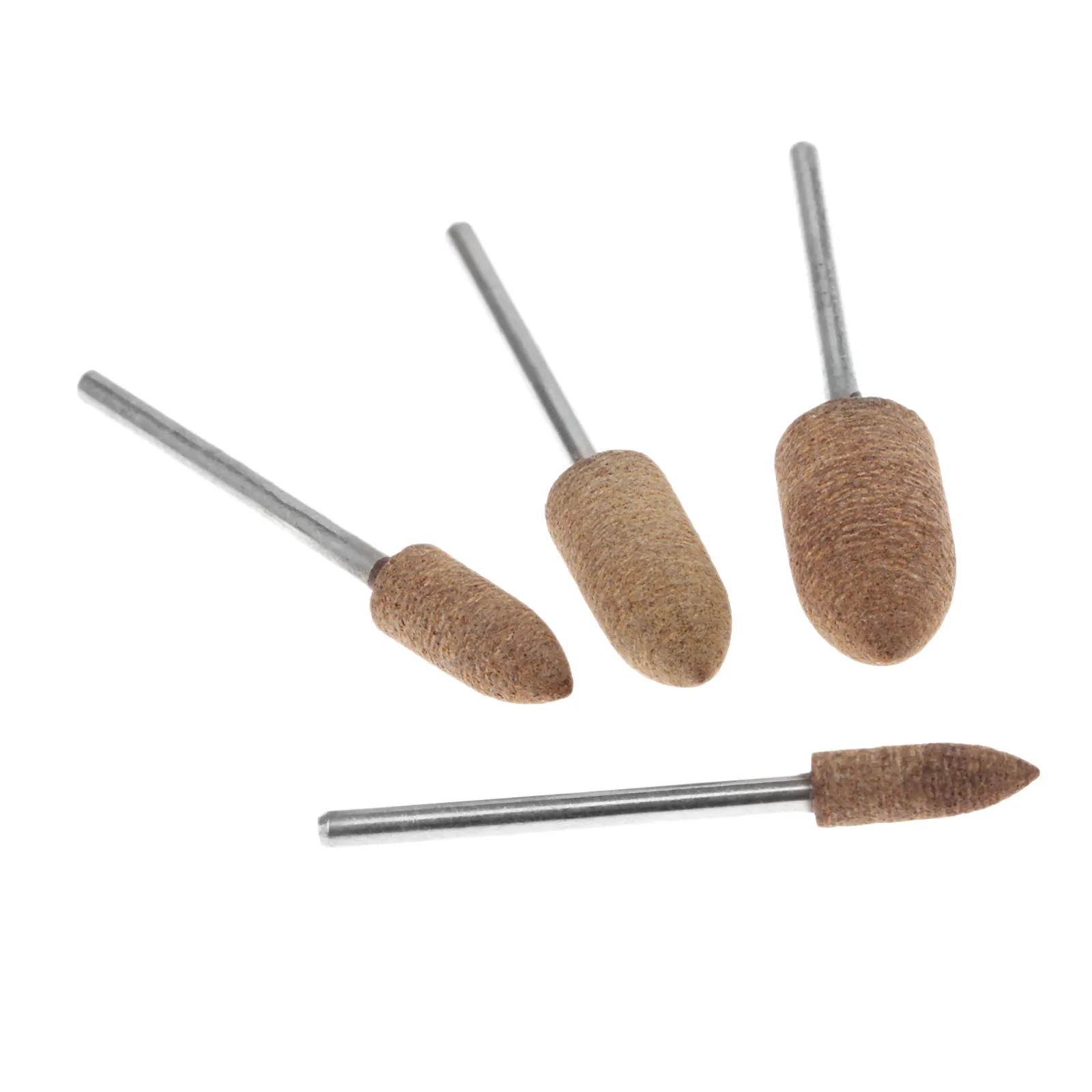 DRELD 4 Phụ Kiện Dremel 5/6/8/10Mm Da Đầu Mài Đánh Bóng ĐỆM PHỒNG Bàn Chải Bánh Xe cho Dụng Cụ Xoay 2.35Mm Vít