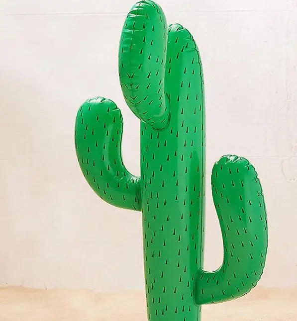 Inflatable Cactus Wild West Mexican Hawaiian Fancy Dress Party Decoration Tropical plants Hen stag party summer beach decor 95cm