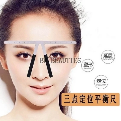 100Pcs/Lot Eyebrow Stencils Eyebrow Stencil Diy Makeup Brow Measure Ruler Tattoo Supplies Makeup Tool wholesale