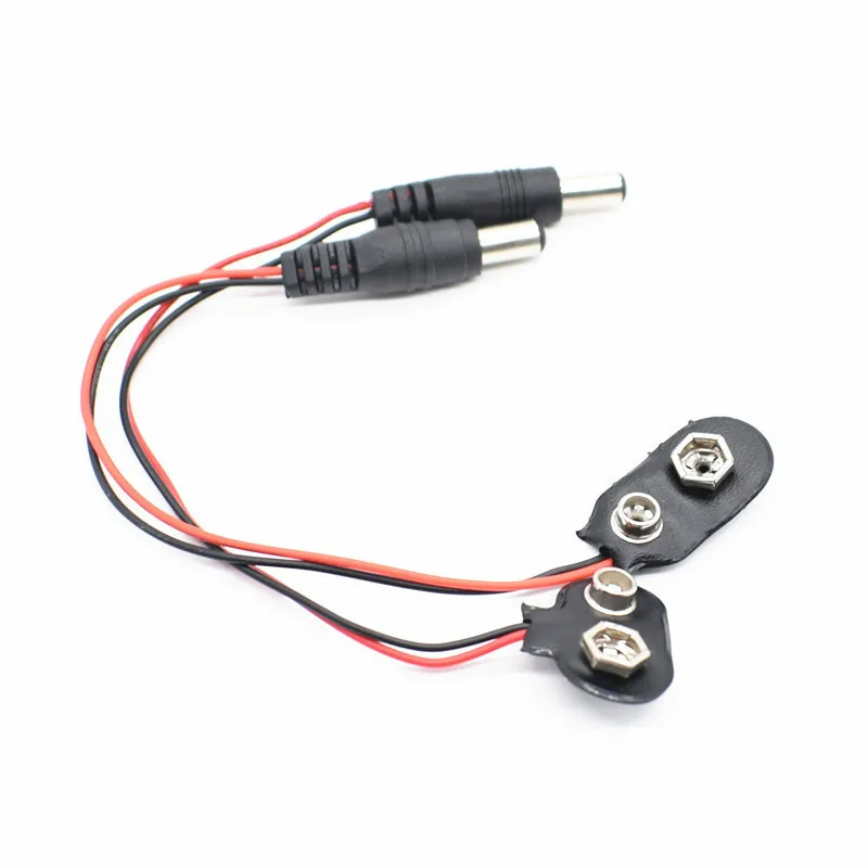 9V DC Battery Power Cable Plug Clip Barrel Jack Connector for Arduino DIY I T type