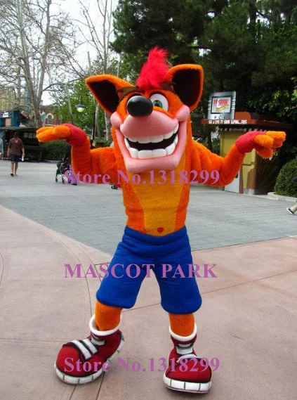 mascot Crash Bandicoot Mascot Costume Adult Size Hot Sale Anime Cosplay Costumes Carnival Fancy Dress Kits for sport