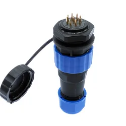 SP20 IP68 waterproof connector 2 pin 3/4/5/6/7/8/9/10/12/14Pins connectors plug and socket