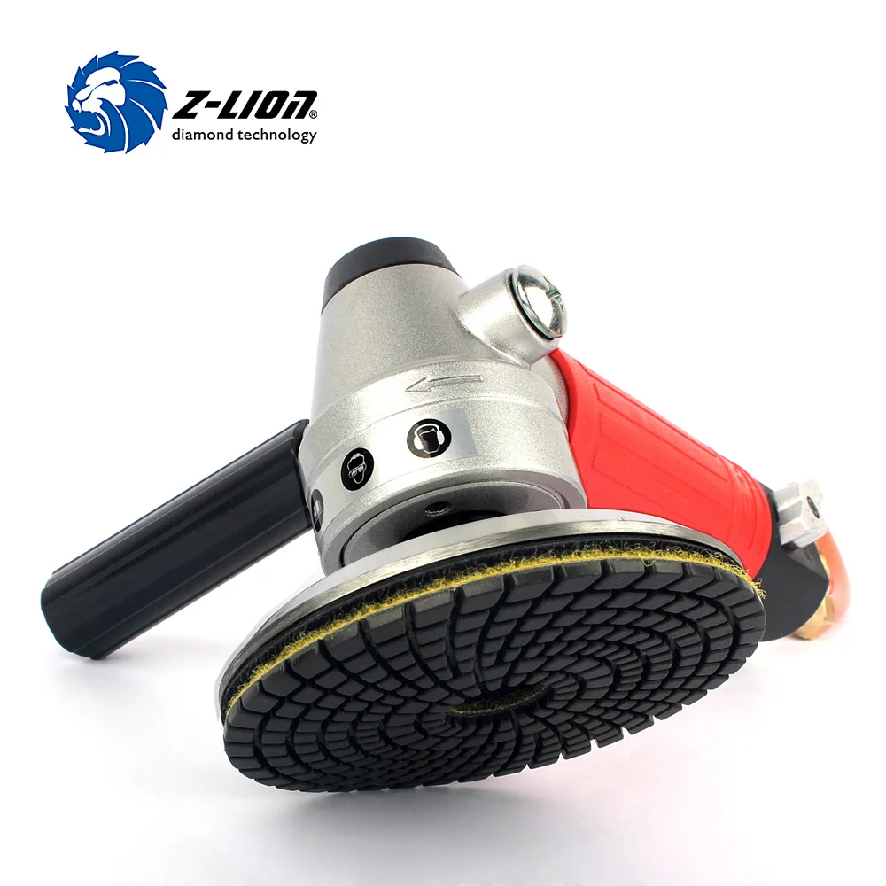 Z-LION 1 Piece Air Wet Polisher M14 Thread Pneumatic Air Tool Air Sander Pneumatic Polisher With 1 Piece Aluminium Backer Pad 4\