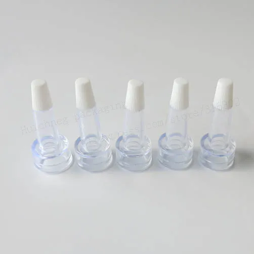 100 x  Clear 13mm 20mm white tip spout cap Rubber Tip Spout Lids