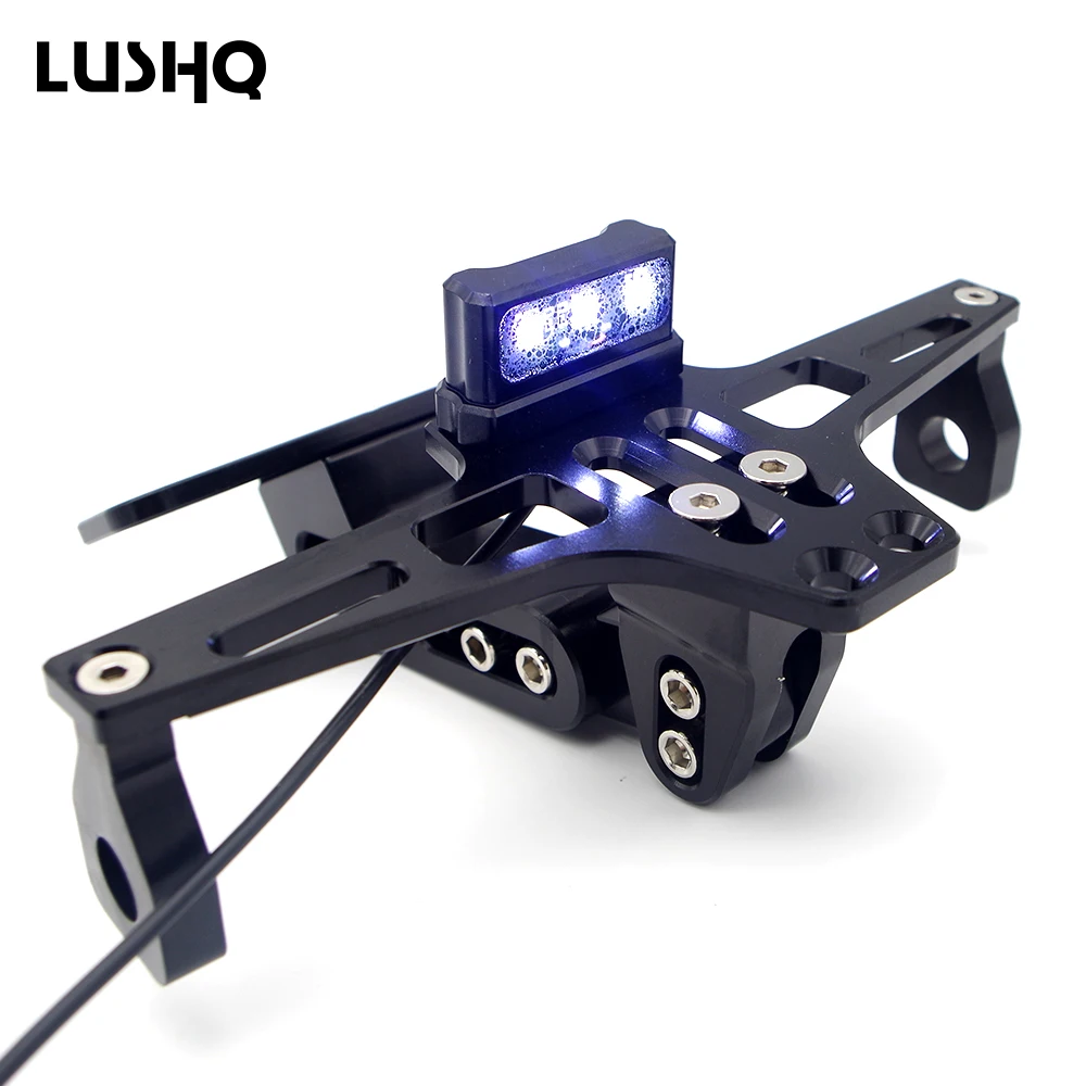 

Motorcycle LED License Plate Bracket holder CNC Adjustable For kawasaki vn 900 er6n vulcan 900 z1000sx zr7 ninja 250r kxf 250