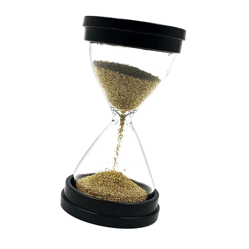 30 Seconds Sand Timer Hourglass Clock For Kitchen Yoga Kids Game -Gold Sand