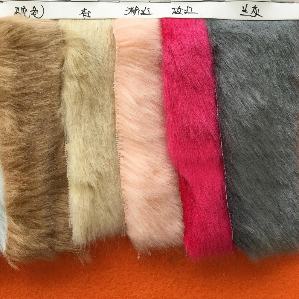 40cm *160cm Solid Shaggy Faux Fur Fabric long Pile Fur Costumes Crafts DIY Imitation mink Fur Knit Fabric Artificial Fabric