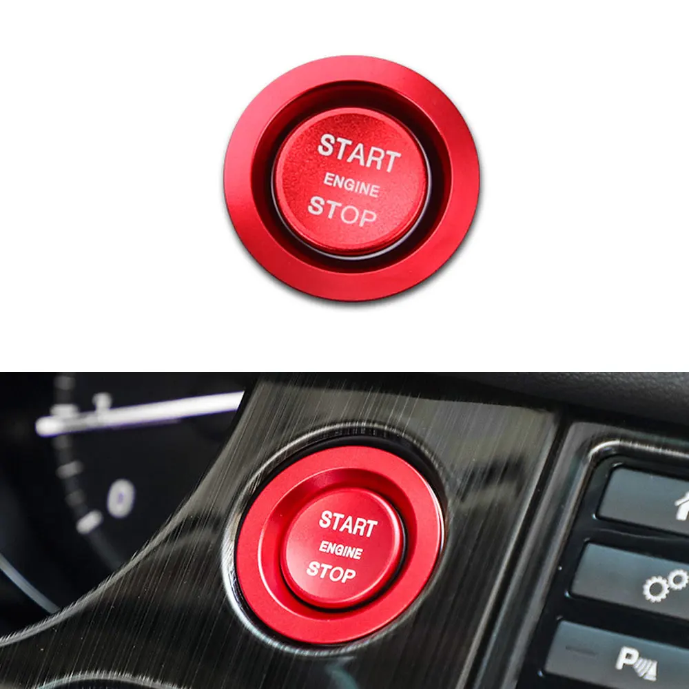 

Aluminum Alloy Car Engine Start Stop Button Cover for Jaguar XJ/XJL Land Rover Range Rover Evoque Velar Discover Sport 2016-2018