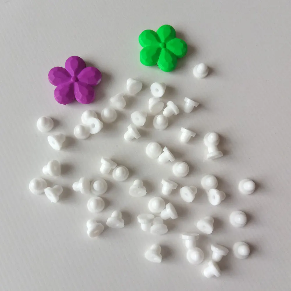 500pcs Silicone Earrings Jewelry Accessories Rubber Ear Back Plugging Blocked Earring Back Stoppers For DIY Painless Ear Clip