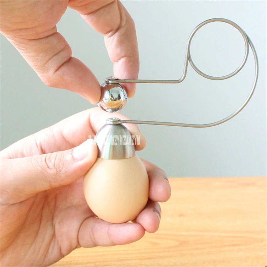 50pcs/lot New Glutinous Rice Egg Tool 2.5cm Small Caliber Open Egg Open Hole Shell High Quality Stainless Steel Whisk Egg Tool